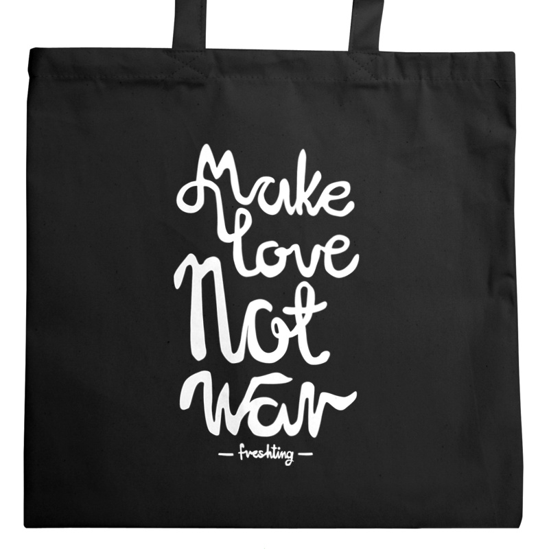 Make Love Not War - Torba Na Zakupy Czarna