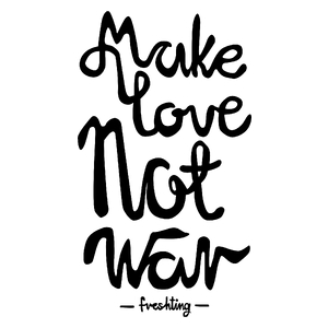 Make Love Not War - Kubek Biały