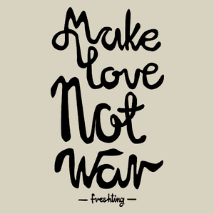 Make Love Not War - Torba Na Zakupy Natural