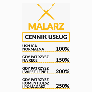 Malarz - Cennik Usług - Poduszka Biała