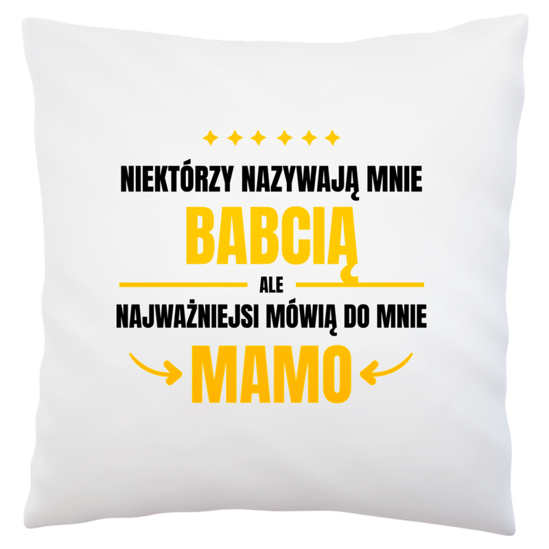 Mama Babcia - Poduszka Biała