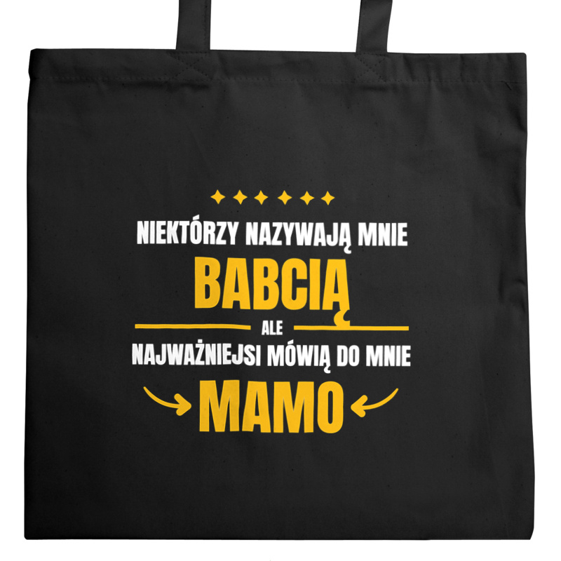 Mama Babcia - Torba Na Zakupy Czarna