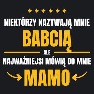 Mama Babcia - Damska Koszulka Czarna
