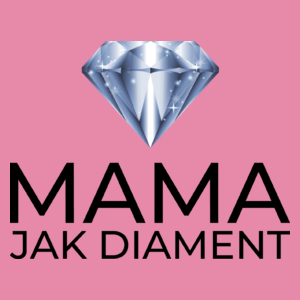 Mama Jak Diament - Damska Koszulka Różowa