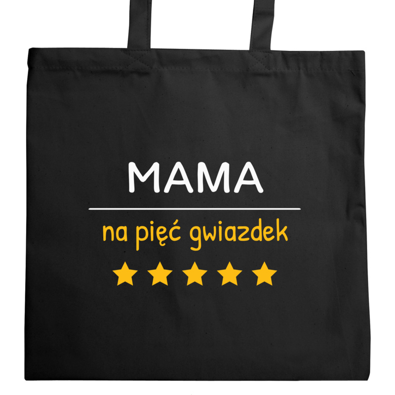Mama Na 5 Gwiazdek - Torba Na Zakupy Czarna