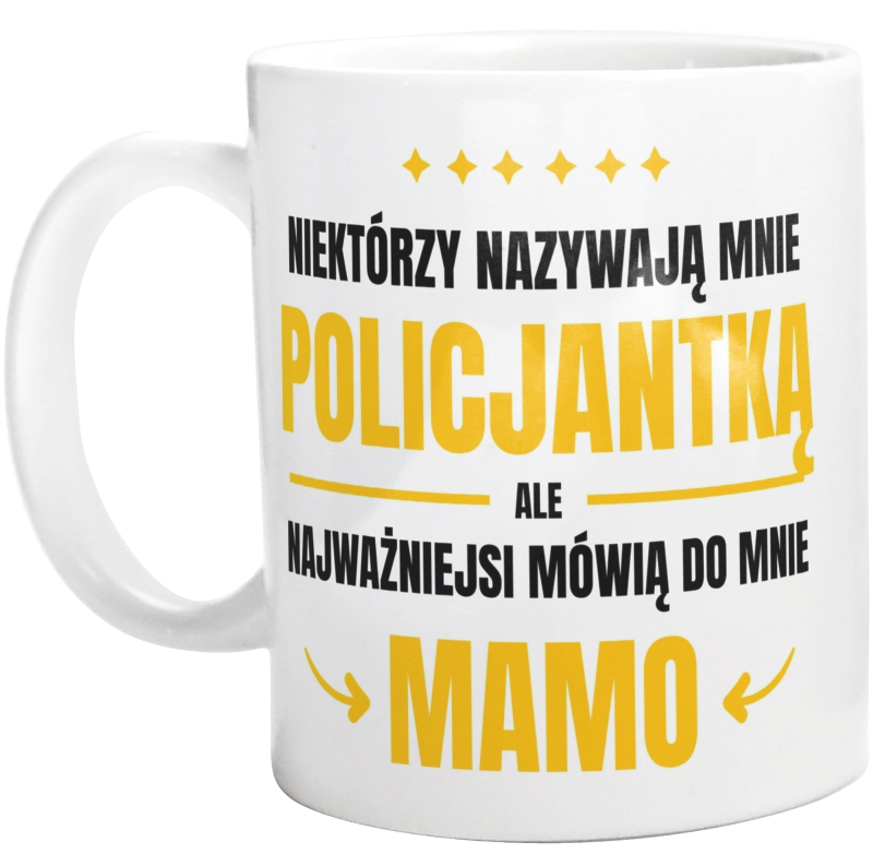 Mama Policjantka - Kubek Biały