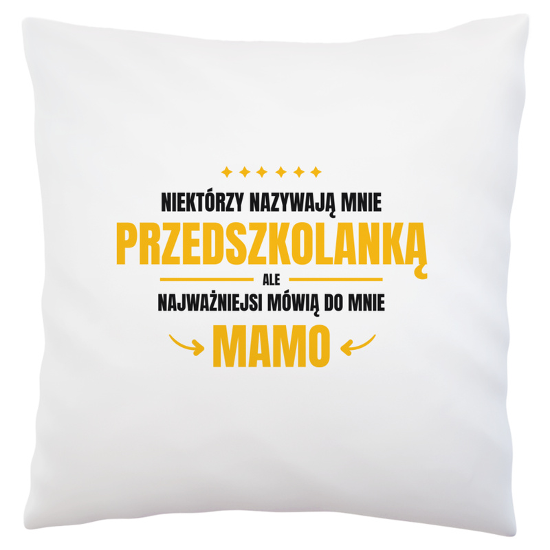 Mama Przedszkolanka - Poduszka Biała
