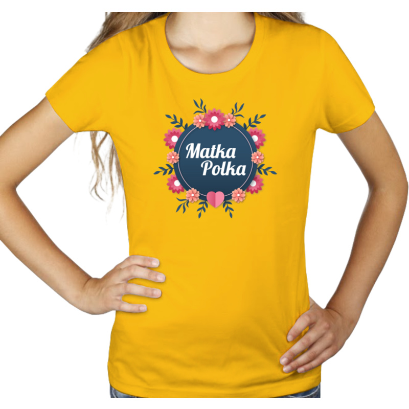 Matka Polka - Damska Koszulka Żółta