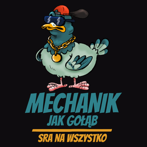 Mechanik Jak Gołąb - Męska Bluza Czarna
