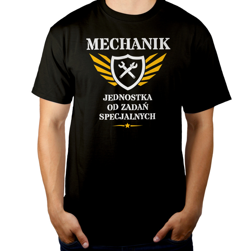 Mechanik Jednostka Od Zadań Specjalnych - Męska Koszulka Czarna