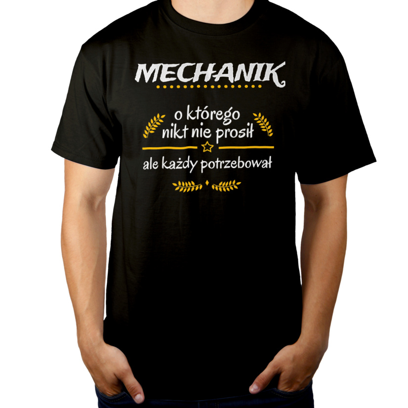 Mechanik Którego Każdy Potrzebował - Męska Koszulka Czarna