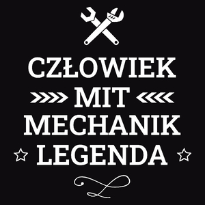 Mechanik Mit Legenda Człowiek - Męska Koszulka Czarna