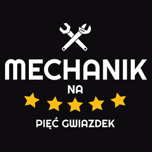 Mechanik Na 5 Gwiazdek - Męska Bluza z kapturem Czarna