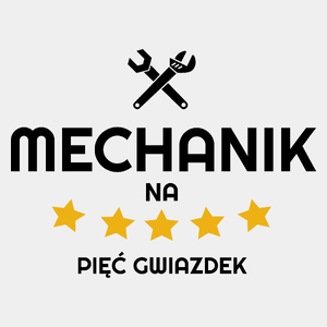 Mechanik Na 5 Gwiazdek - Męska Koszulka Biała
