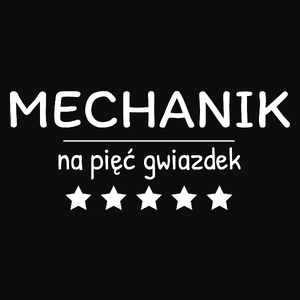 Mechanik Na 5 Gwiazdek - Męska Koszulka Czarna
