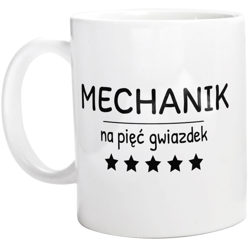 Mechanik Na 5 Gwiazdek - Kubek Biały