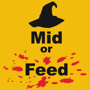 Mid Or Feed Lol - Damska Koszulka Żółta