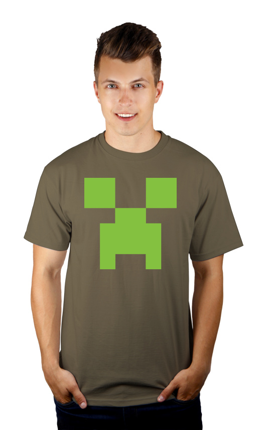 Minecraft - Męska Koszulka Khaki