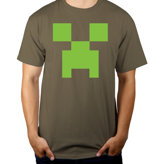 Minecraft - Męska Koszulka Khaki