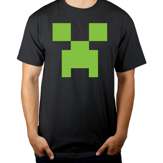 Minecraft - Męska Koszulka Szara