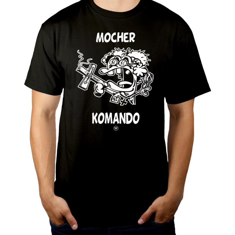 Mocher Komando - Męska Koszulka Czarna