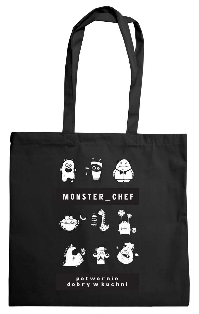 Monster Chef - Torba Na Zakupy Czarna