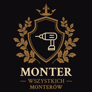 Monter Wszystkich Monterów - Męska Bluza Czarna