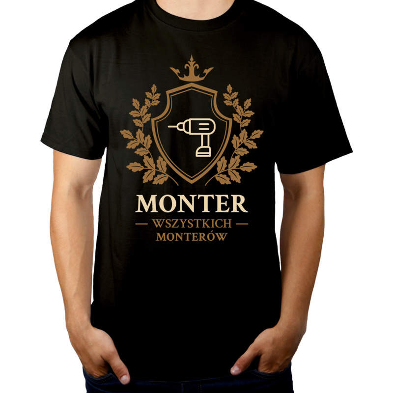 Monter Wszystkich Monterów - Męska Koszulka Czarna