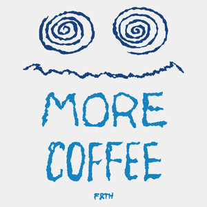 More Coffee - Męska Koszulka Biała