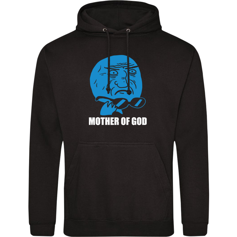 Mother Of God - Męska Bluza z kapturem Czarna
