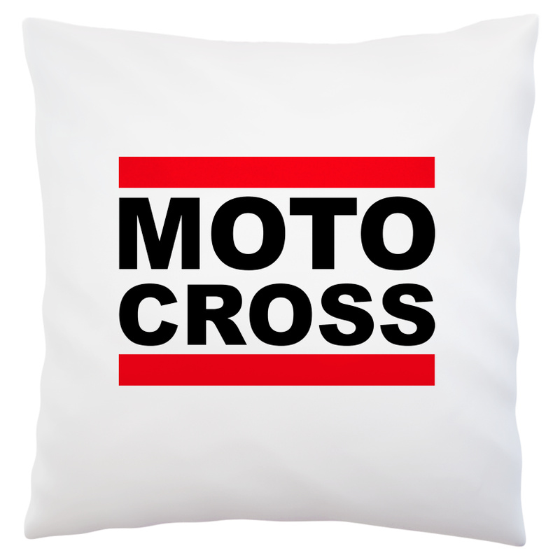 Moto Cross - Poduszka Biała