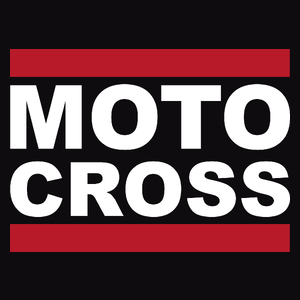 Moto Cross - Męska Bluza z kapturem Czarna