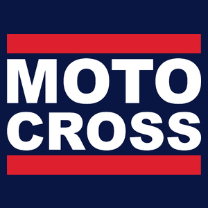 Moto Cross - Męska Koszulka Ciemnogranatowa