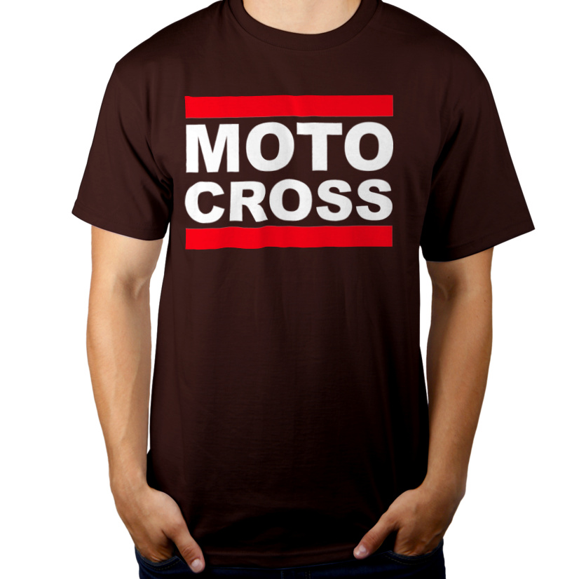 Moto Cross - Męska Koszulka Czekoladowa