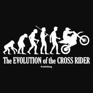 Motocross ewolucja - Męska Bluza z kapturem Czarna