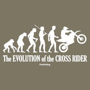 Motocross ewolucja - Męska Koszulka Khaki