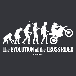 Motocross ewolucja - Męska Koszulka Szara