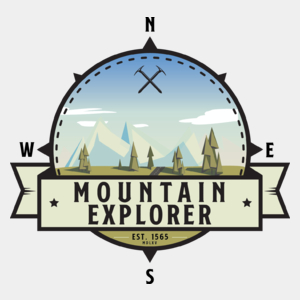 Mountain Explorer - Miłośnik gór - Męska Koszulka Biała
