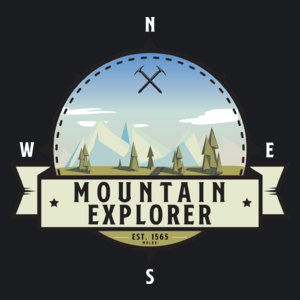 Mountain Explorer - Miłośnik gór - Damska Koszulka Czarna