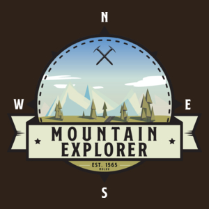 Mountain Explorer - Miłośnik gór - Męska Koszulka Czekoladowa