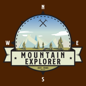 Mountain Explorer - Miłośnik gór - Damska Koszulka Czekoladowa