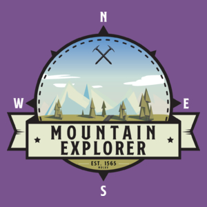 Mountain Explorer - Miłośnik gór - Damska Koszulka Fioletowa