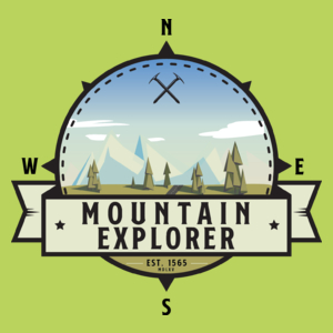 Mountain Explorer - Miłośnik gór - Damska Koszulka Jasno Zielona