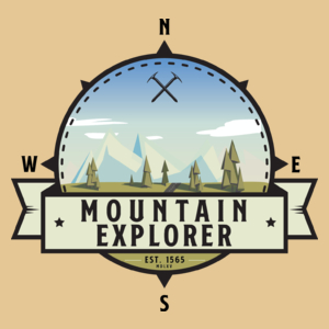 Mountain Explorer - Miłośnik gór - Męska Koszulka Piaskowa