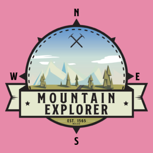 Mountain Explorer - Miłośnik gór - Damska Koszulka Różowa