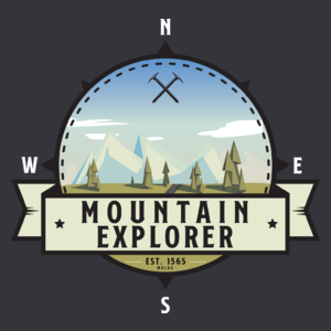 Mountain Explorer - Miłośnik gór - Męska Koszulka Szara