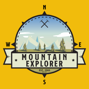 Mountain Explorer - Miłośnik gór - Damska Koszulka Żółta