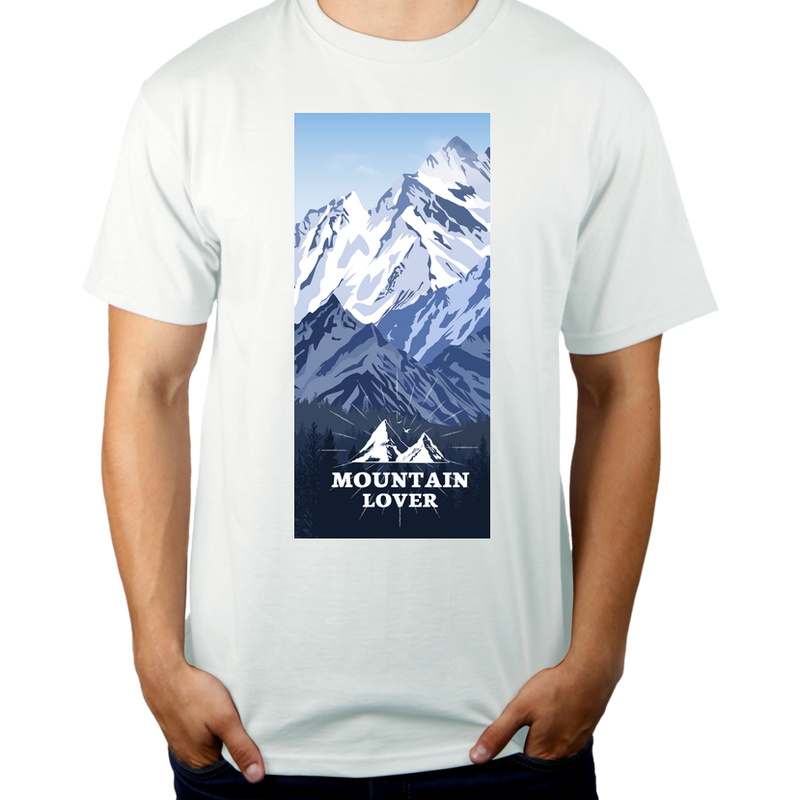 Mountain lover - Męska Koszulka Biała