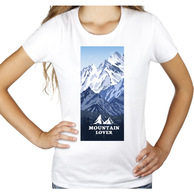Mountain lover - Damska Koszulka Biała