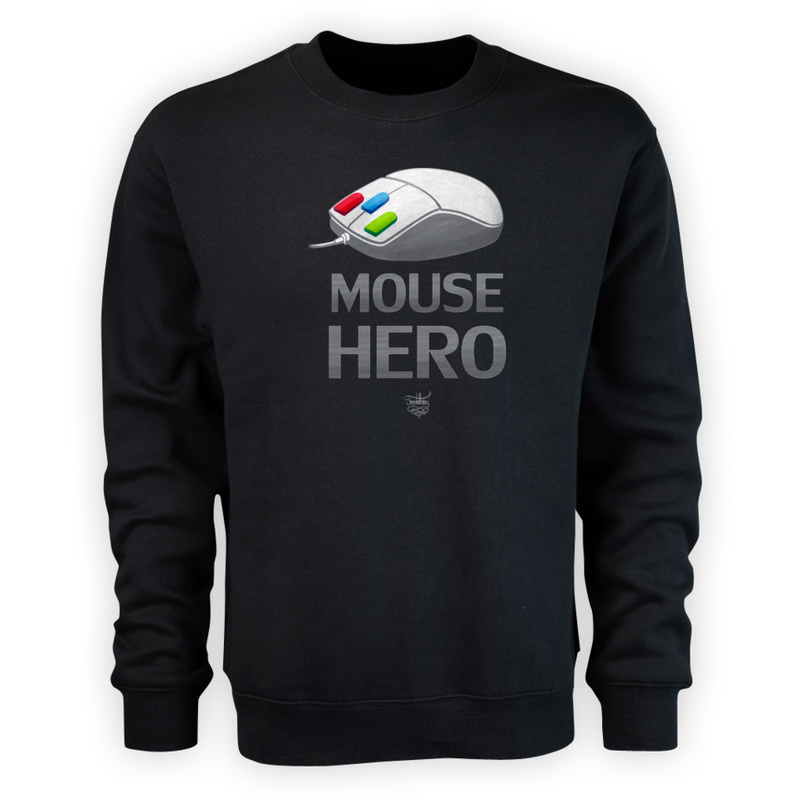 Mouse Hero - Męska Bluza Czarna